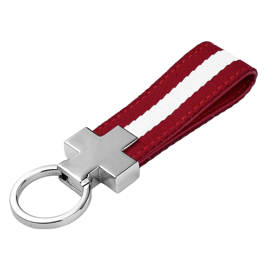 Llavero Hombre <br> La Cinta Roja (Acero)