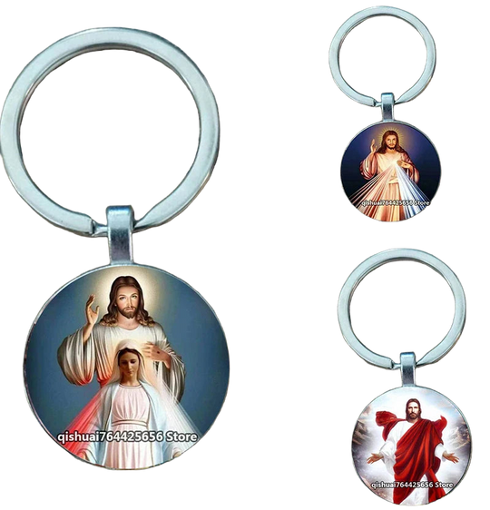 Llavero para Bolso Jesús Cristo - Llaveros Charms Religiosos Premium