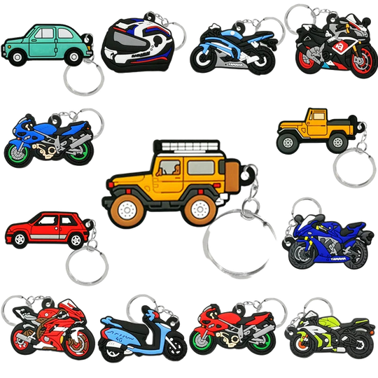 Llavero para llaves de moto - Diseño de motocicleta, llavero para la moto que no raya la tija, regal