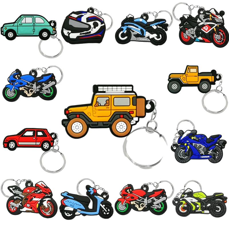 Llavero para llaves de moto - Diseño de motocicleta, llavero para la moto que no raya la tija, regal