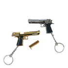 Llavero para moteros Desert Eagle 1:4 Aleación Desmontable con 2 Campanas, Regalo Premium Hombre Muj