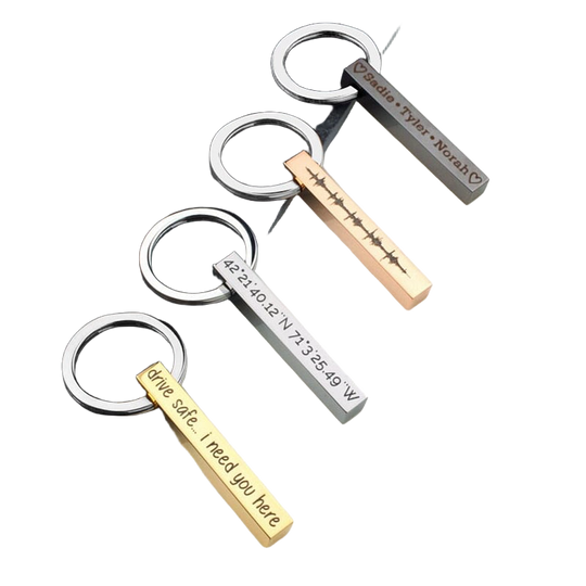 Llavero Personalizado para Hombre con Grabado
