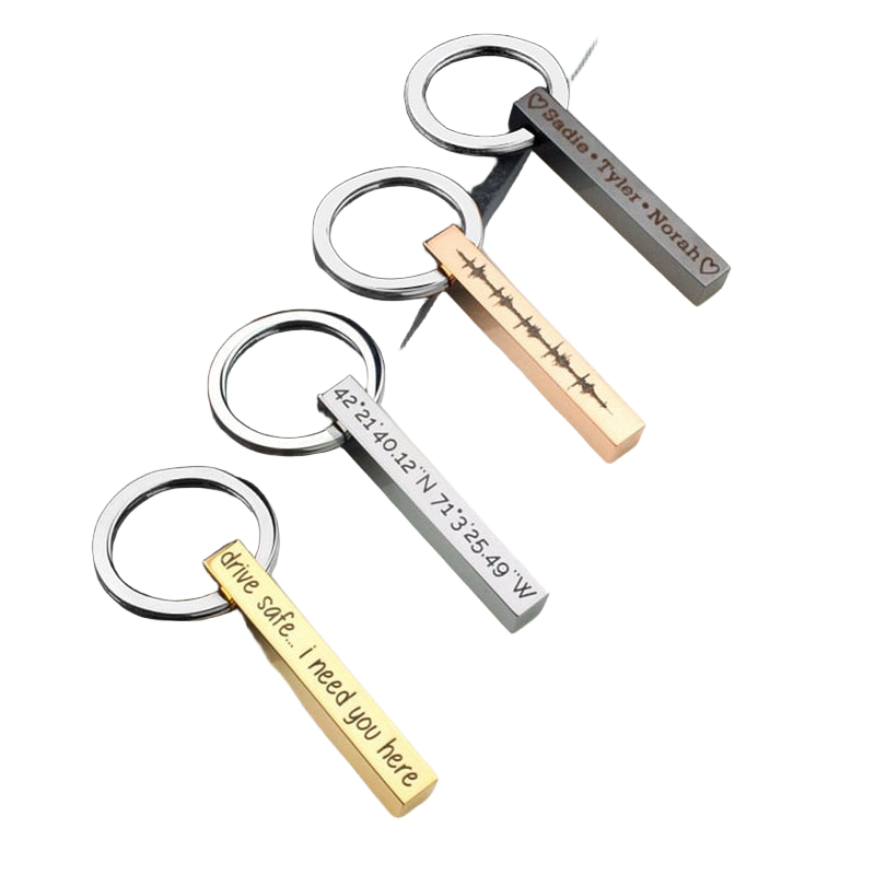 Llavero Personalizado para Hombre con Grabado