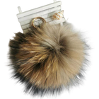 Llavero Pompón de Piel Sintética