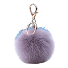 Llavero Pompón Gris