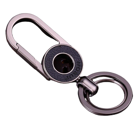 Llavero Redondo de Acero Inoxidable para Hombre