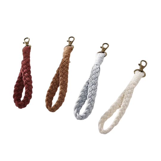 Llaveros Crochet Artesanales - Cordón de Teléfono Tejido a Mano Antipérdida Premium