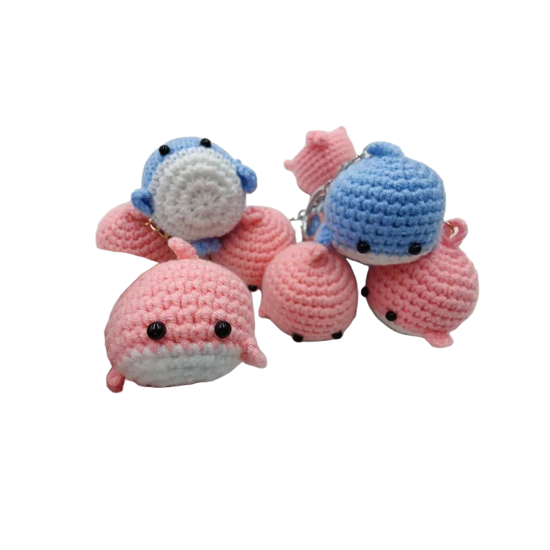 Llaveros Originales para Coche - Ballena de Crochet Hecha a Mano, Llavero Coche Premium y Cute