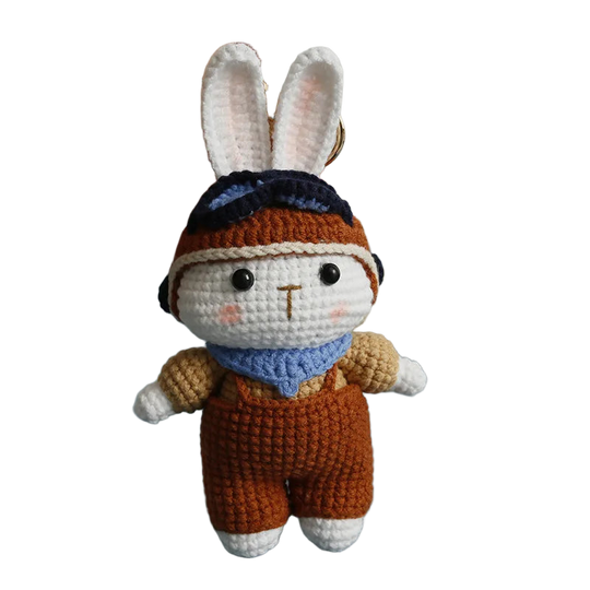 Llaveros Personalizados - Conejito Crochet Hecho a Mano, Llavero Premium para Bolso