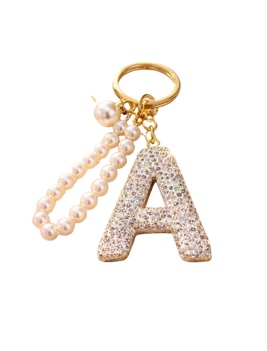 Llaveros Personalizados con Inicial A-Z | Regalo para Mejor Amiga (Pack 2+1 GRATIS)
