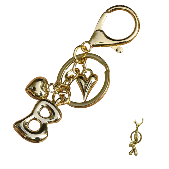 Llaveros Personalizados con Inicial y Corazón - Regalo Único para Mujer, Novia o Mamá