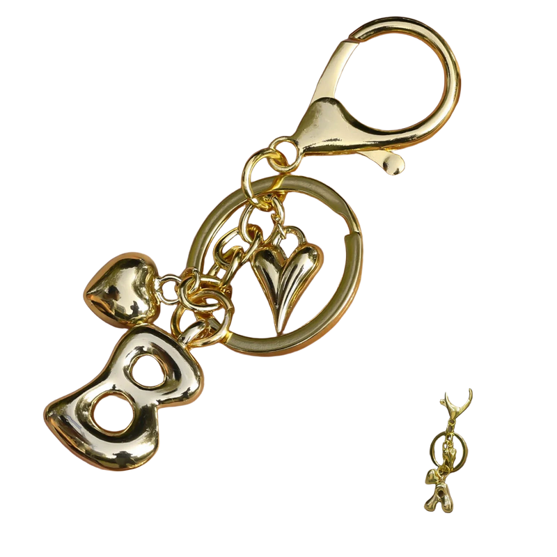 Llaveros Personalizados con Inicial y Corazón - Regalo Único para Mujer, Novia o Mamá