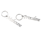 Llaveros Personalizados con Letra - Llavero de Acero Inoxidable Único para Hombre y Mujer, Regalo Pe