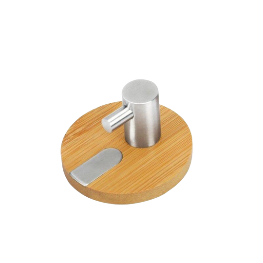 Perchero de Pared de Madera con Adhesivo