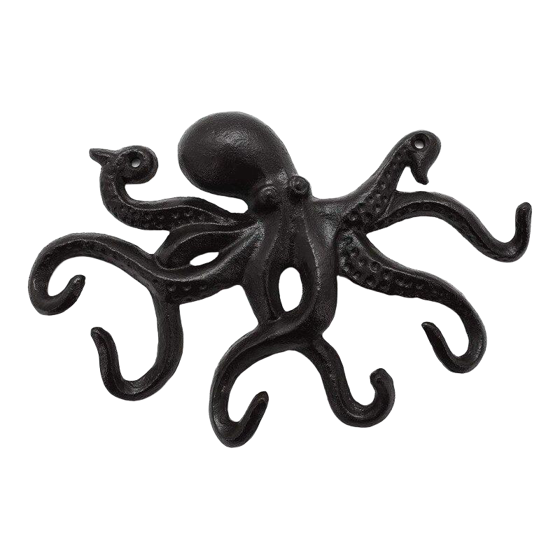 Perchero de Pared Decorativo en Forma de Pulpo