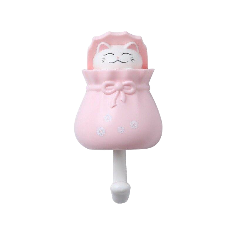 Perchero de Pared Gatito para Habitación de Bebé Niña