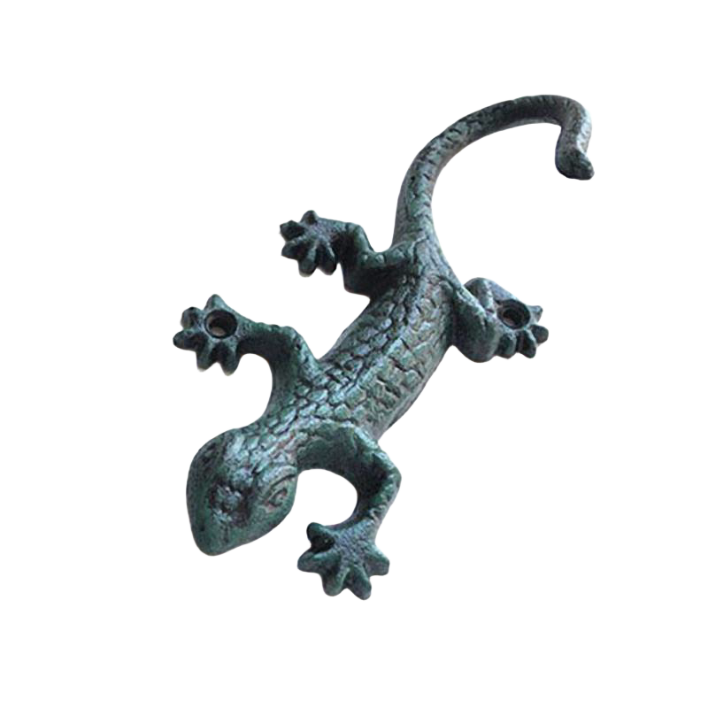 Perchero de Pared Lagarto en Hierro Forjado