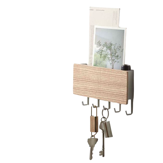 Perchero de Pared Nórdico con Estante