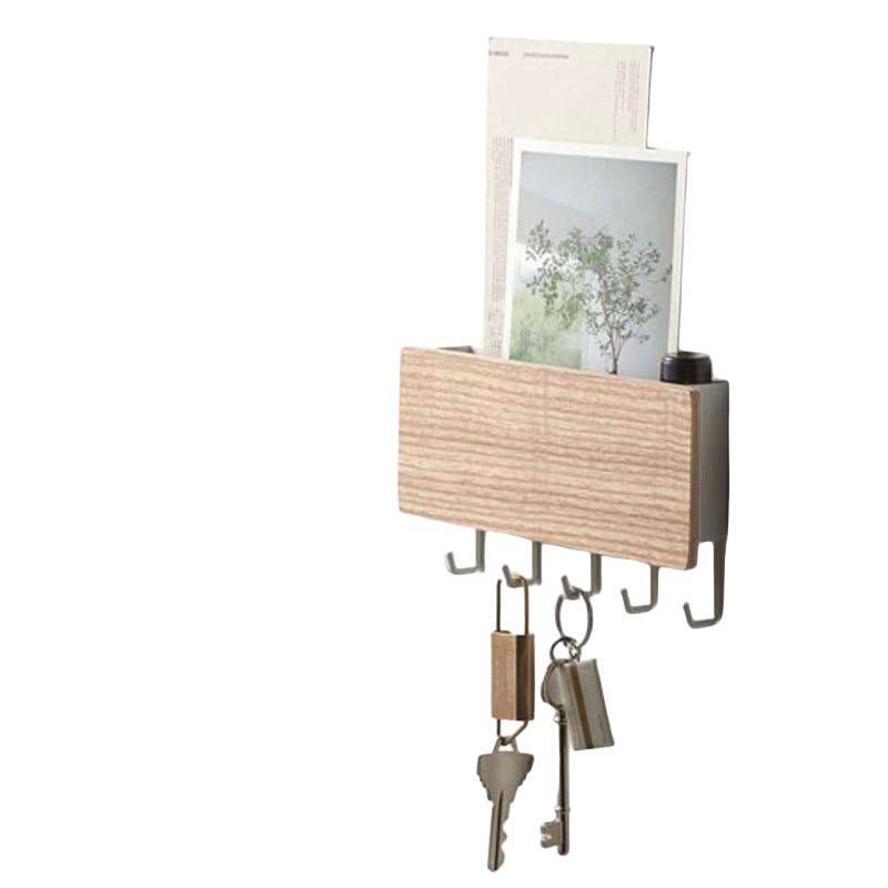 Perchero de Pared Nórdico con Estante