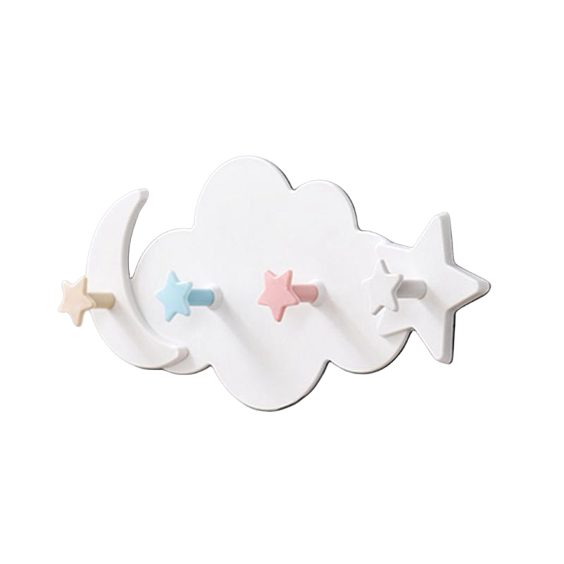 Perchero de Pared Nube Blanca