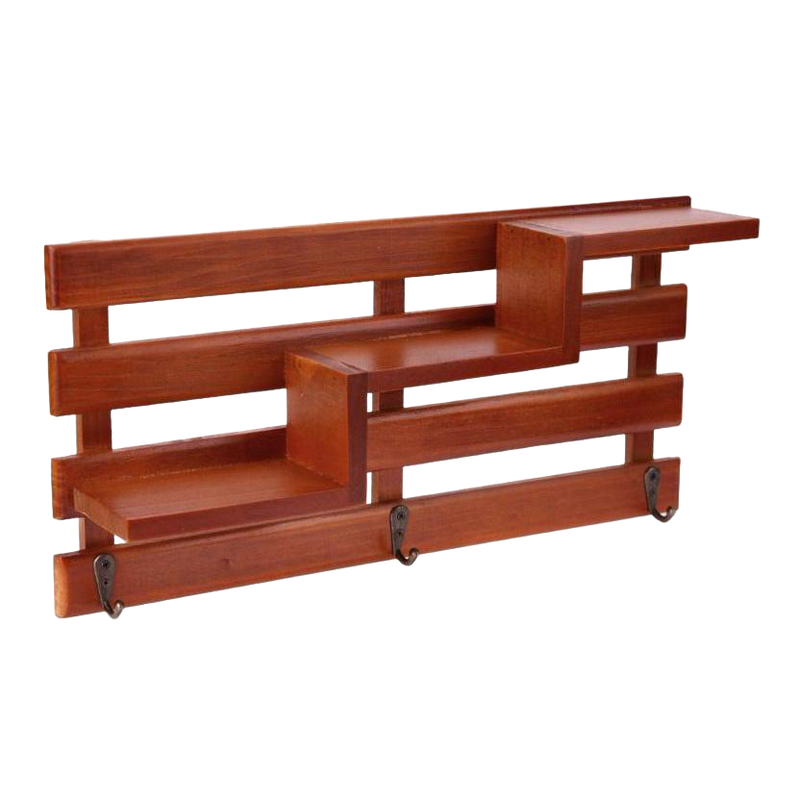 Perchero de Pared Rústico de Madera