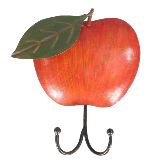 Perchero de Pared Vintage con Forma de Manzana