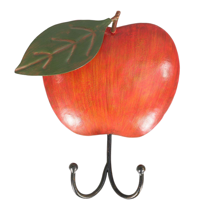 Perchero de Pared Vintage con Forma de Manzana