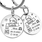 Llaveros Personalizados para Bebé Recién Nacido - Regalo Emotivo para Mamá y Papá