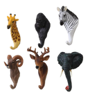 Perchero de Pared con Animales Realistas