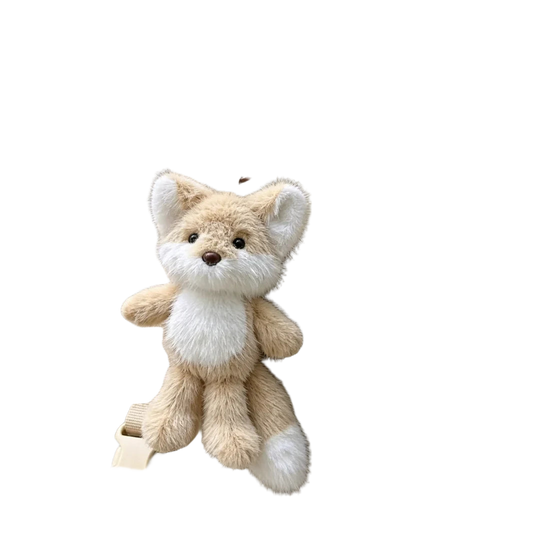 Llaveros Originales para Coche - Kawaii Fox Llavero de Peluche Colgante para Bolso, Decoración de Ma
