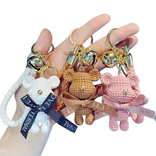Llaveros Originales para Coche - Oso Creativo de Resina, Regalo Elegante para Mujer y Niña